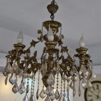 لوستر ۸شاخه برنز در حد نو|لوستر و چراغ آویز|تهران, کوهک|دیوار
