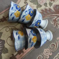 ۶ عدد بستنی خوری گل پنبه ای کاملآ سالمه قیمت ۱۶۰۰