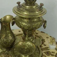 سماور زغالی تمام برنج