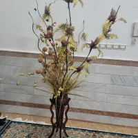 گل با گلدان