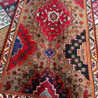 قالیچه دستباف قدیمی نو نو|فرش|شیراز, تاچارا|دیوار