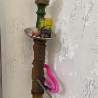 قلیان چوب دوسیب البالو گردو با دو تنگ و سری