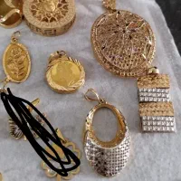 گوشواره پلاک زنجیرطلا تکپوش سایز ۴