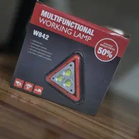 چراغ خطر مثلثی شارژی چندکاره مدل W842