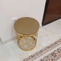 میز آینه ای طلایی|مبلمان خانگی و میز عسلی|قم, نوقطار|دیوار