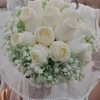 دسته گل سفید