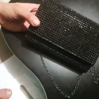 کیف مجلسی زنانه ، نگین دار ، آکبند استفاده نشده