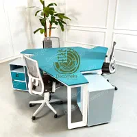 میز کارگروهی ۳ نفره ، صندلی کارشناس ، میز کنفرانس