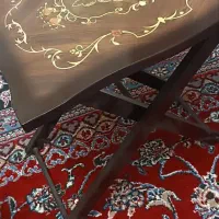 میز عسلی تاشو  چهار تایی. نو و آکبنده