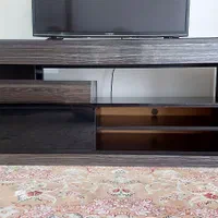 میز TV مشکی MDF در حد نو با کشو|میز تلویزیون|تهران, ونک|دیوار