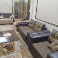 دودست مبلمان چرم دوروویک دست مخمل وگنجه