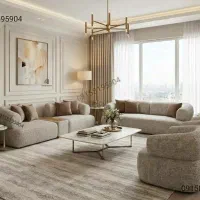 ست ۸ نفره مبل راحتی مکانیزم تخت شو مدل ماندیس