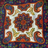 تعدادی کوسن وتابلویی بفروش میرسد|پرده، رانر، رومیزی|کرمان, |دیوار