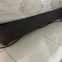 تخت باکس دونفره با تشک طبی دونفره سالم|تخت و سرویس خواب|پرند, فاز ۲|دیوار