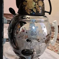 سماور ۸ لیتری برند ماندگار قلم کاری شده