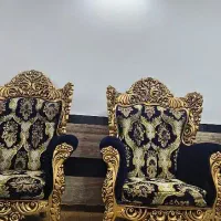 مبل سلطنتی ۹ نفره چوب گردو|مبلمان خانگی و میز عسلی|مریوان, |دیوار