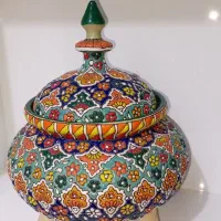 شکلات خوری سه پایه مینا کاری