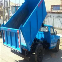 حمل بار مصالح خاک ساختمان نیسان نخاله بر کمپرسی
