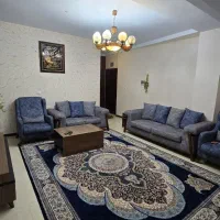 مبل راحتی ۷ نفره با جلو مبلی کشودار و عسلی