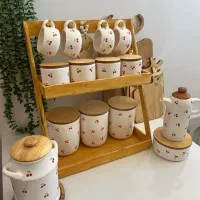پاسماوری/تکمیل ترین جهیزیه/بانکه روغن/استندچوبی/|ظروف سرو و پذیرایی|تهران, شهرک ولیعصر شمالی|دیوار