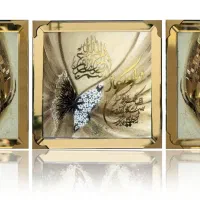 تابلو سه تیکه تکسچر|تابلو، نقاشی، عکس|ری, صالح‌آباد شرقی|دیوار