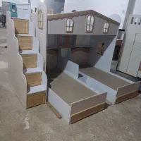 تخت 3طبقه|تخت و صندلی بچه|مشهد, گرجی علیا|دیوار