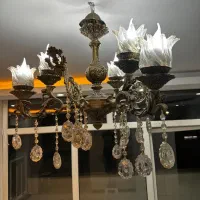 لوستر 3 شاخه دوبل آنتیک