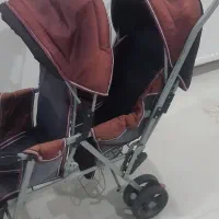 کالسکه دوقلو در حد نو