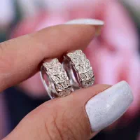 گوشواره حلقه نقره