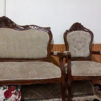 مبل سلطنتی چوب گردو|مبلمان خانگی و میز عسلی|مشهد, شهید قربانی|دیوار