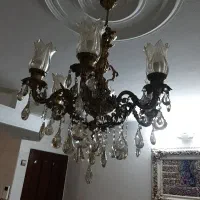 لوستر برنجی ۶ شاخه