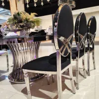 صندلی فلزی تالاری/باغ تالاری/ستورانی مدل آنابل