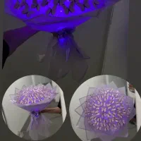 گل رز ربانی و پروانه|گل مصنوعی|برازجان, |دیوار