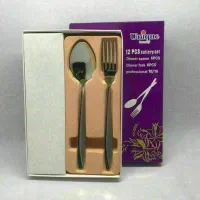 ست قاشق و چنگال Unique مدل استیل بسته 12 عددی
