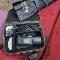 فلاش گودکس600pro   رادیو فلاشx1  سافت باکس هشت ضلع