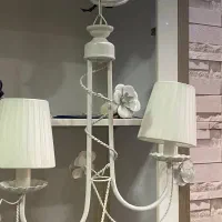 لوستر فلزی گل رز کلاهک دار