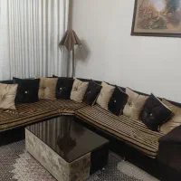 مبل راحتی مدلL هشت نفره جادار درحد نو