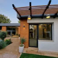 ویلا پیش ساخته نمای کامپوزیت وترموود سوئیسی