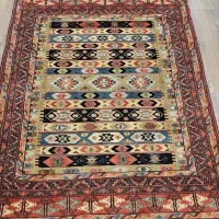 فرش دستباف ترکمنی رنگ‌گیاهی