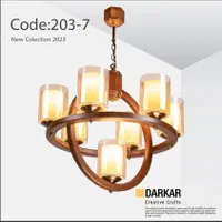 لوستر چوبی مدل رومن