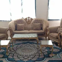 مبل نیمه سلطنتی هفت نفره در حد نو|مبلمان خانگی و میز عسلی|مشهد, ایثار|دیوار