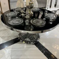 میز گرد فلزی تالاری/رستورانی مدل صلاله