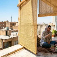 جهنم بالکن را به بهشت تبدیل کنید حصیر بامبو
