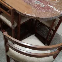 میز ناهار خوری کم جا ۶ نفره|میز و صندلی غذاخوری|برخوار, |دیوار