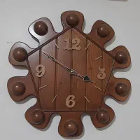 ساعت دیوار تمام چوب