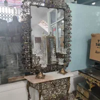 آینه شمعدان برنز