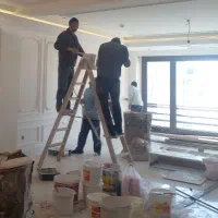 نقاشی ساختمان میکروسمنت رنگ کاری پتینه کاری