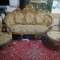 مبل چوبی شش نفره|مبلمان خانگی و میز عسلی|شوشتر, |دیوار