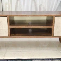 میز تلویزیون دو درب و دو طبقه