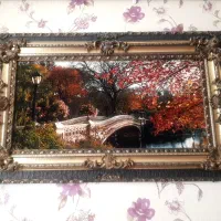 تابلو فرش منظره پاییزی نو نو